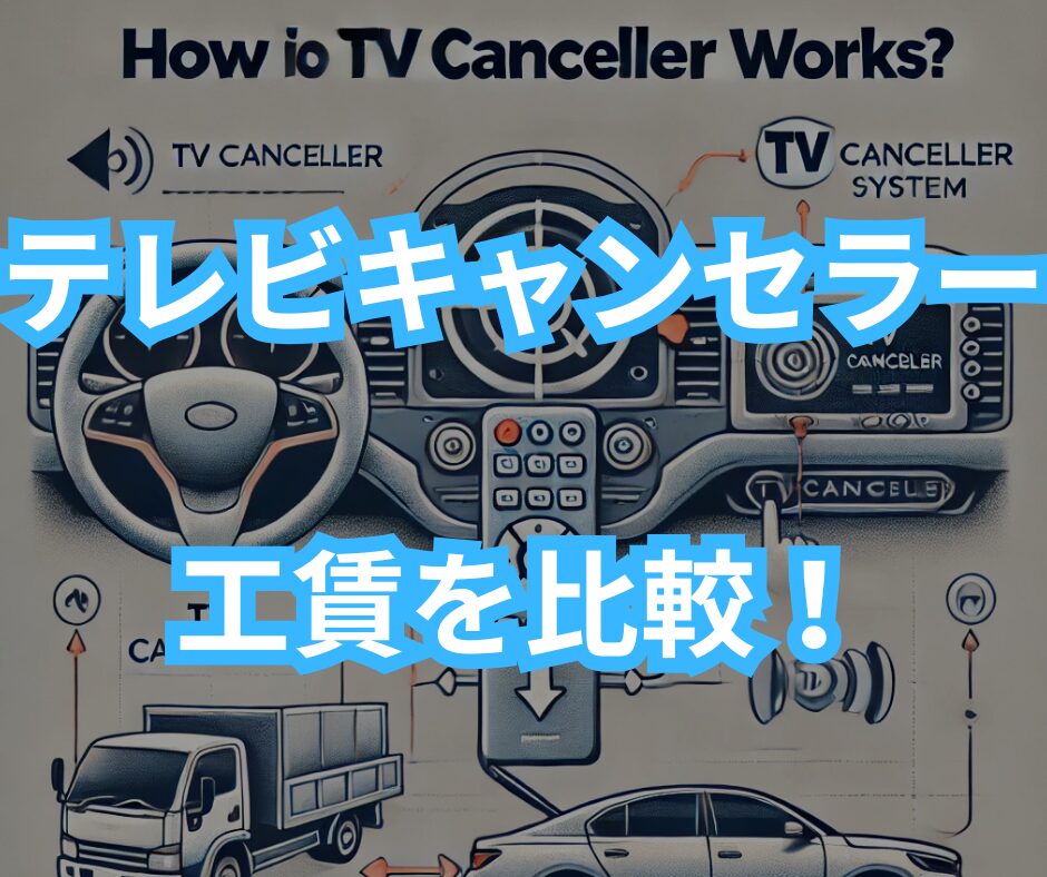 テレビキャンセラーの工賃は？オートバックスとナビ男くん比較！