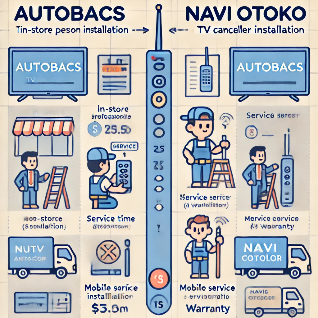 オートバックス vs ナビ男くん どっちがお得？徹底比較！